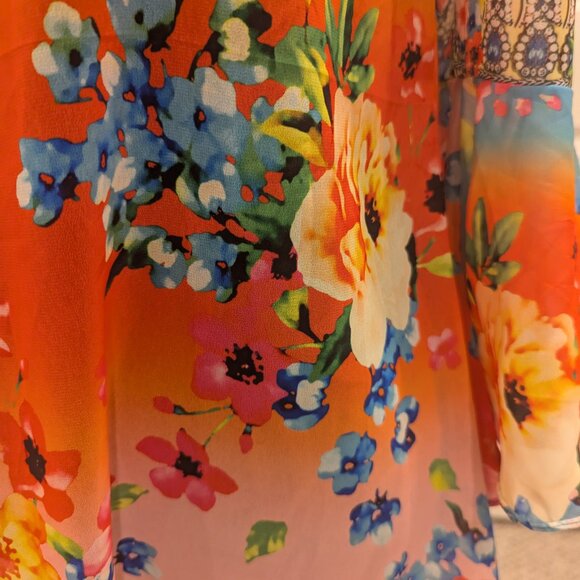 Very Colorful Multicolor Summer Top XS/S - Picture 2 of 9